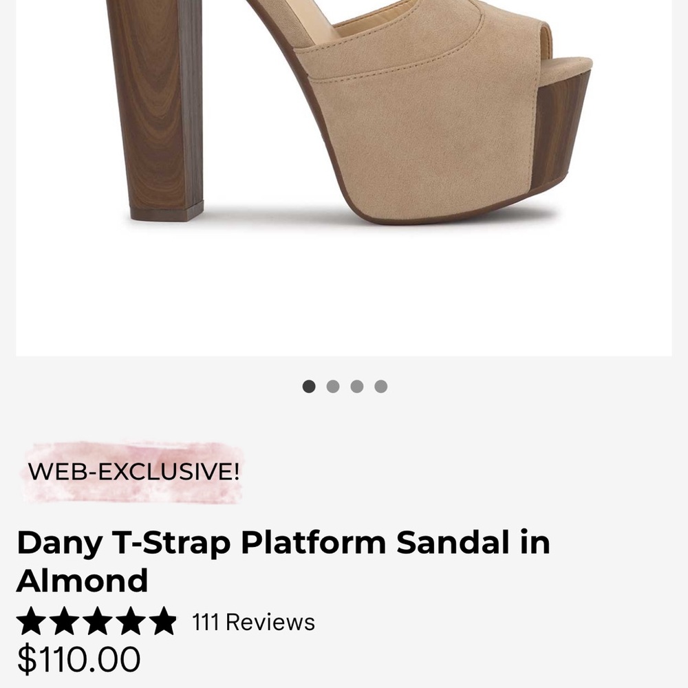 Jessica Simpson Tan Platform Sandal